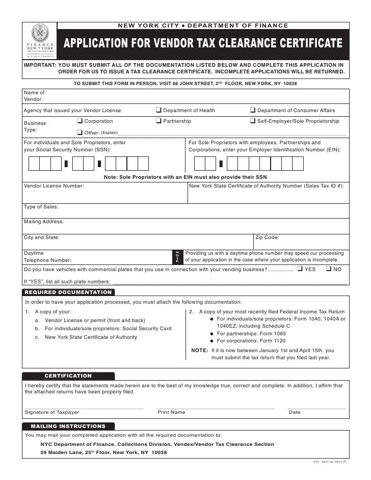 tax id number new york